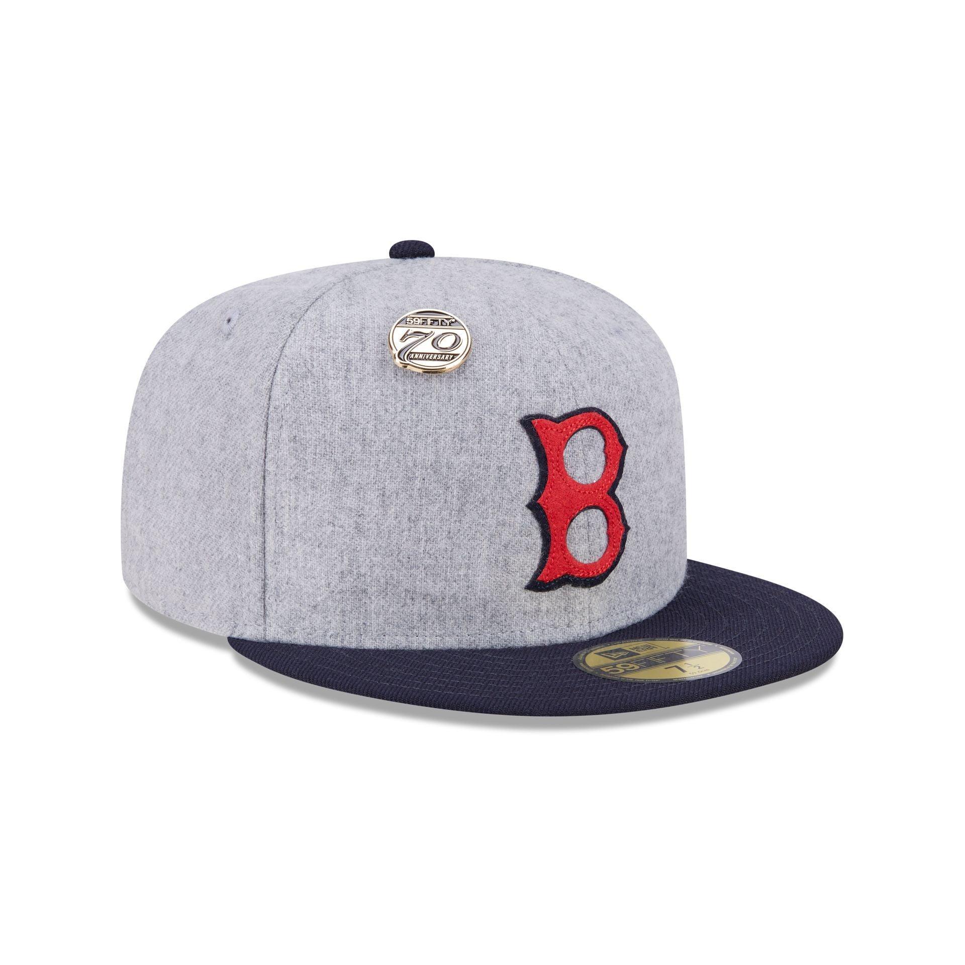 Boston Red Sox 70th Anniversary Gray 59FIFTY Fitted Hat Male Product Image