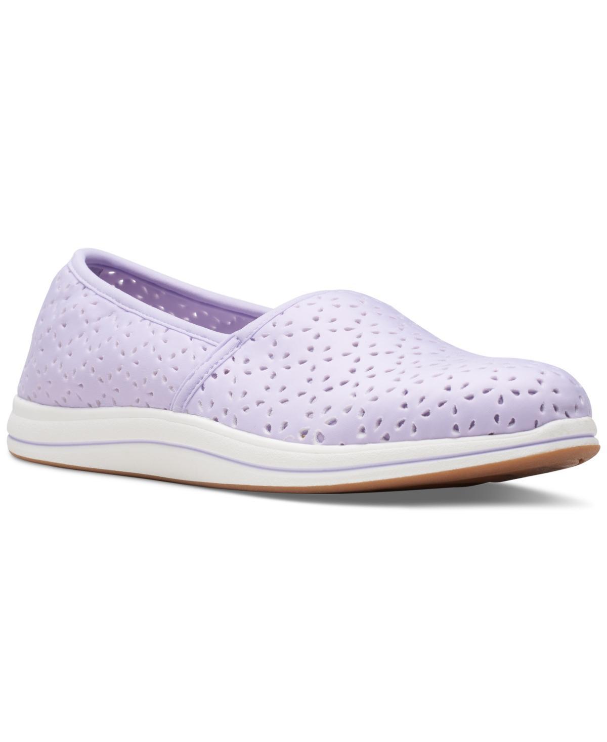 Clarks Cloudsteppers Breeze Emily Womens Slip-On Shoes Blue Product Image