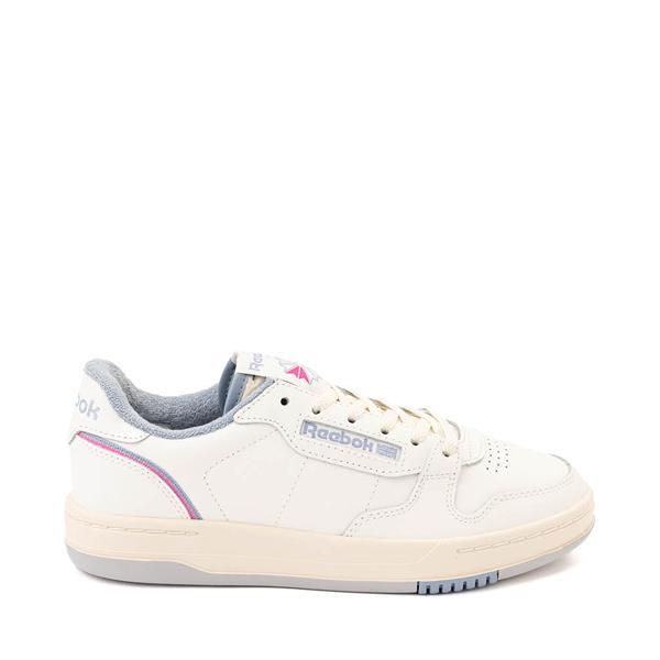 Reebok Women's White & Blue Phase Court Sneakers in White/Blue - Product Image