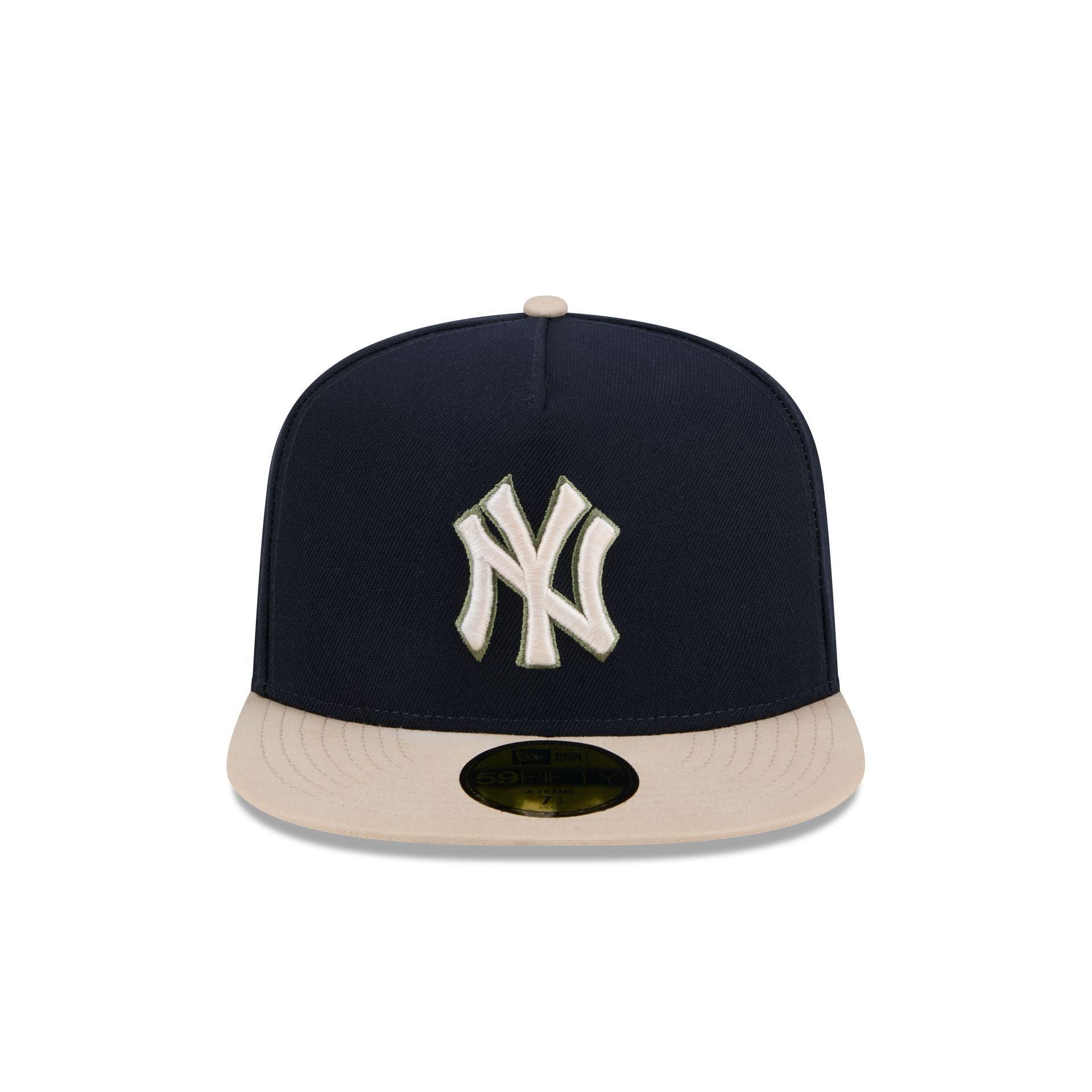 New York Yankees Canvas 59FIFTY A-Frame Fitted Hat Male Product Image