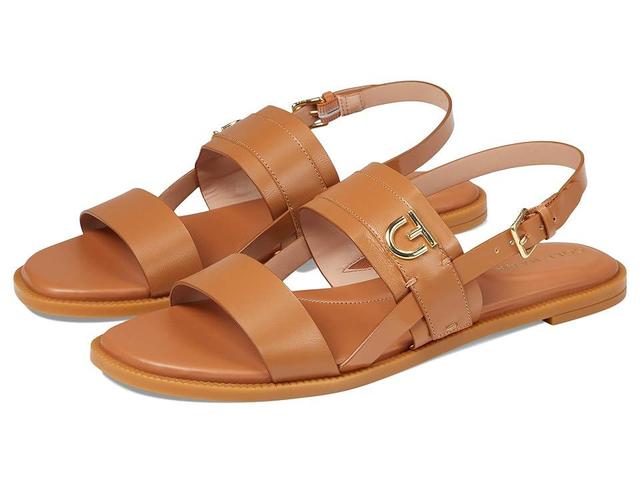 Cole Haan Charlotte Flat Sandal (Pecan Leather) Women's Shoes Product Image