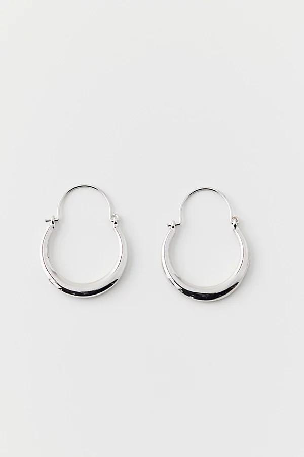 Classic Oblong Hoop Earring Womens at Urban Outfitters Product Image