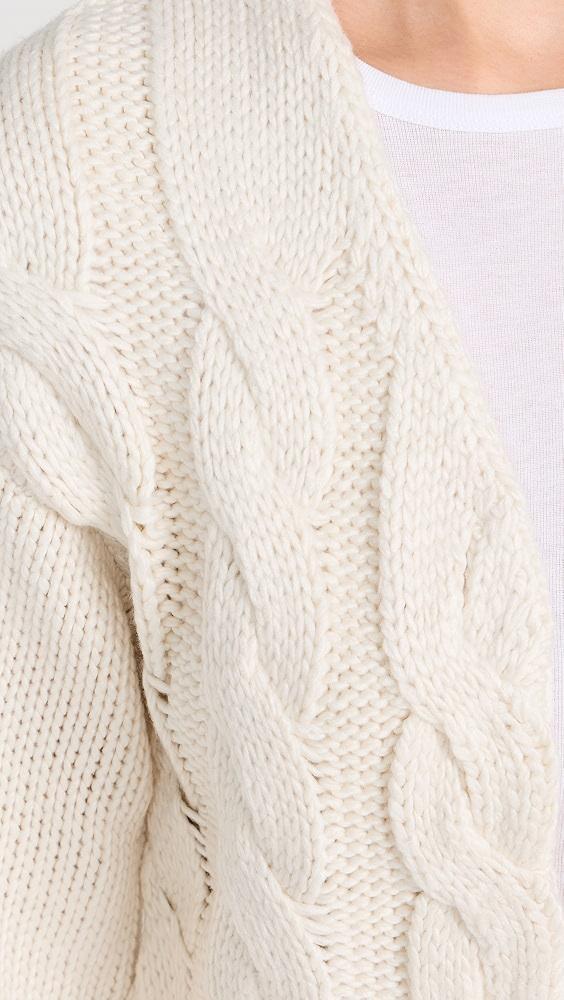 Moon River Puff Sleeve Knit Cardigan Sweater | Shopbop Product Image