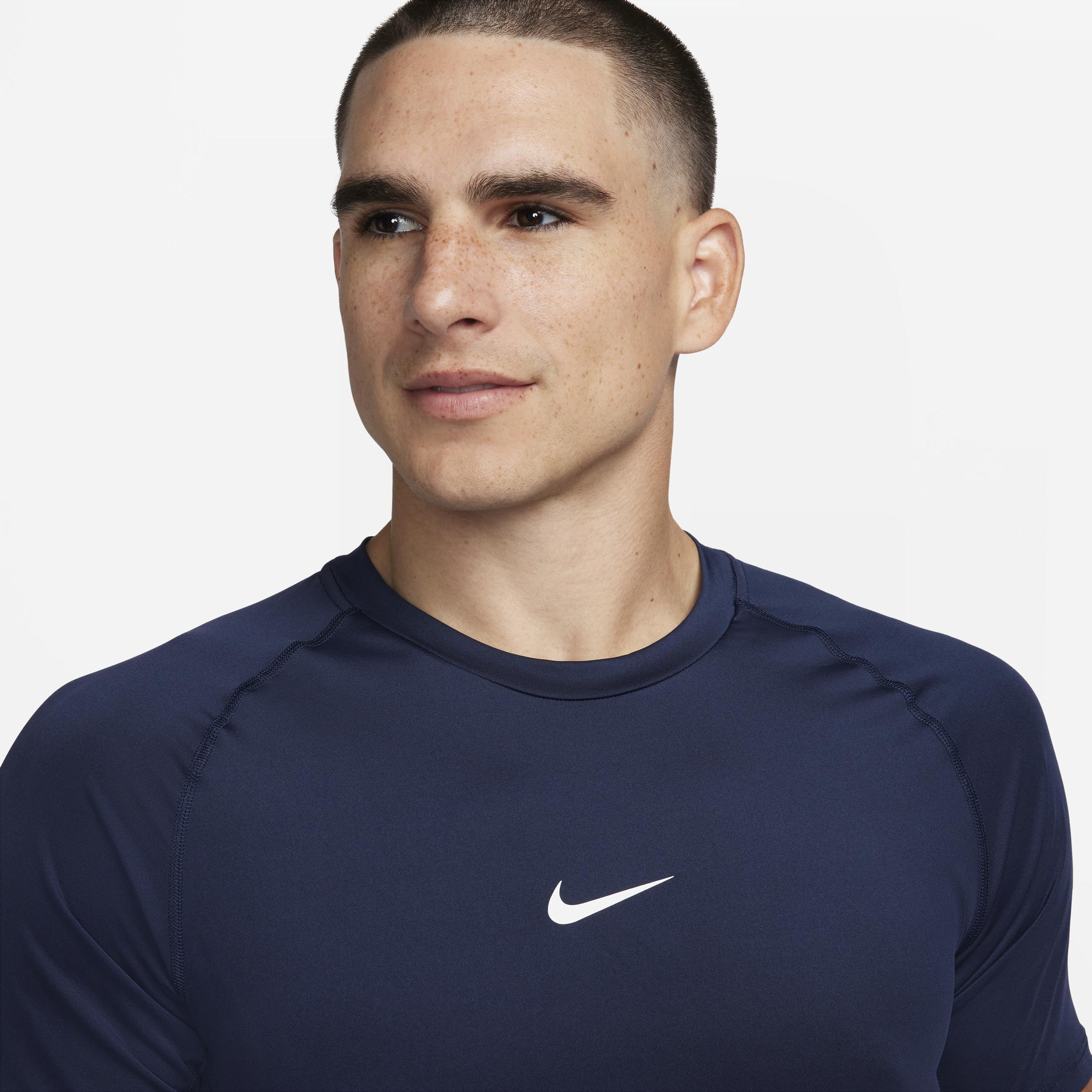 Nike Mens Slim Short Sleeve Top Obsidian/Black, X-Large - Mens Athletic Performance Tops at Academy Sports Product Image