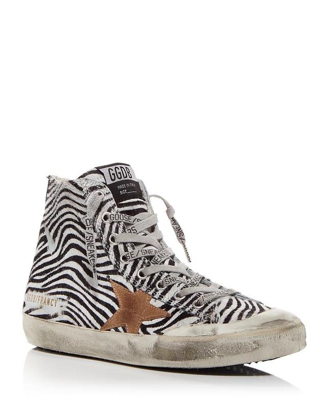 Golden Goose Womens Francy Penstar Horsey Calf Hair High Top Sneakers Product Image