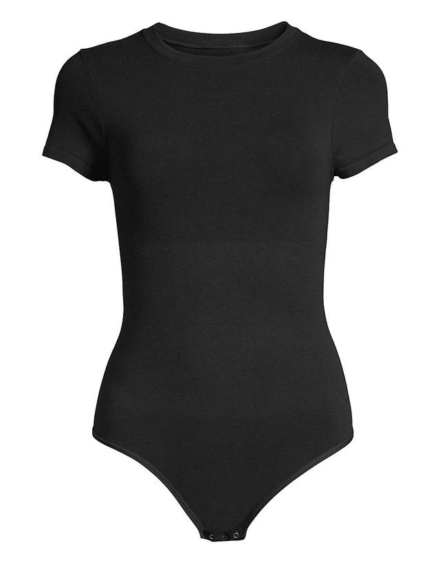 Womens Short Sleeve Shaping Thong Back Bodysuit Product Image