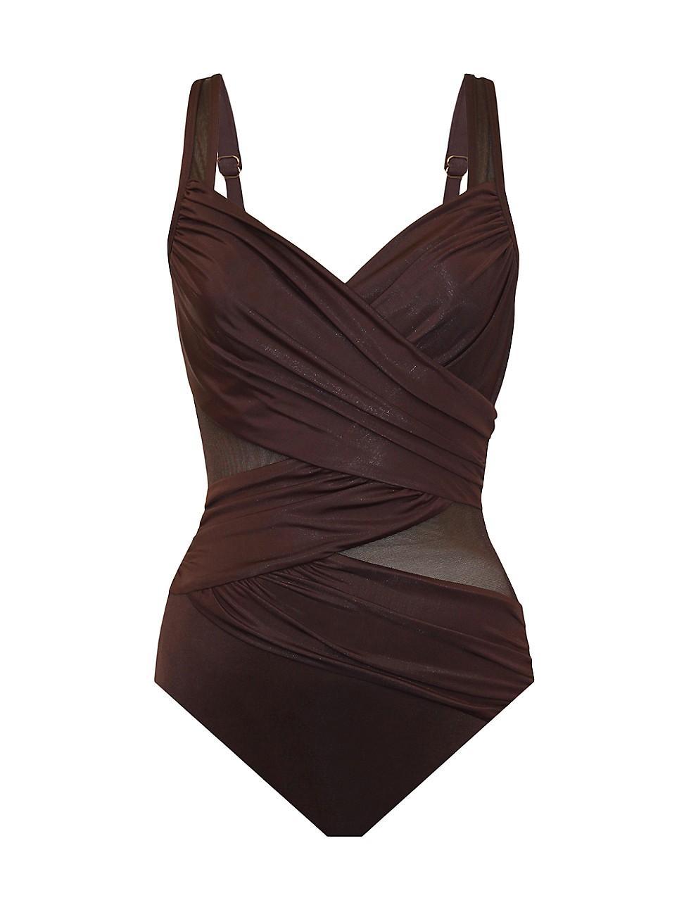 Womens Network One-Piece Swimsuit Product Image