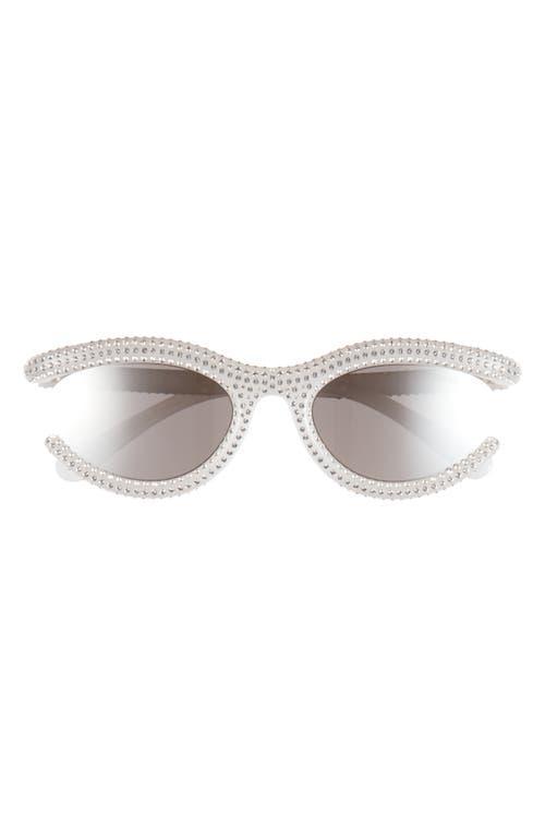 Swarovski 54mm Crystal Oval Sunglasses Product Image