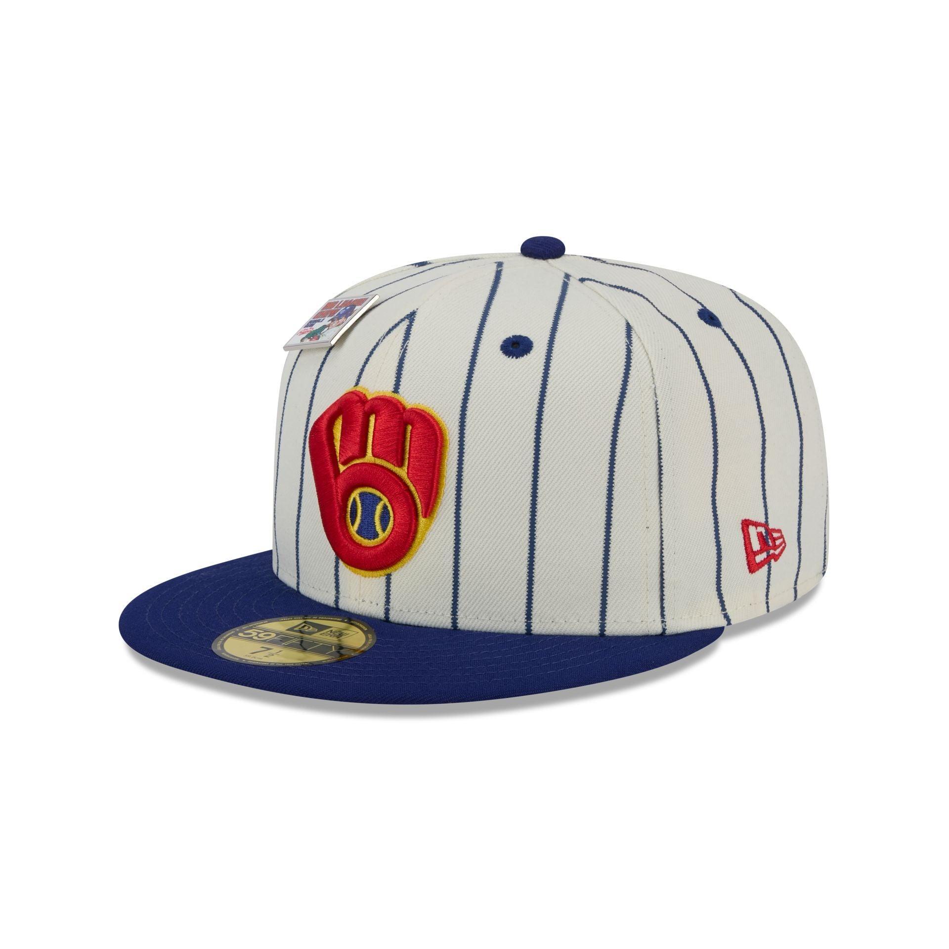 Big League Chew X Milwaukee Brewers Pinstripe 59FIFTY Fitted Hat Male Product Image