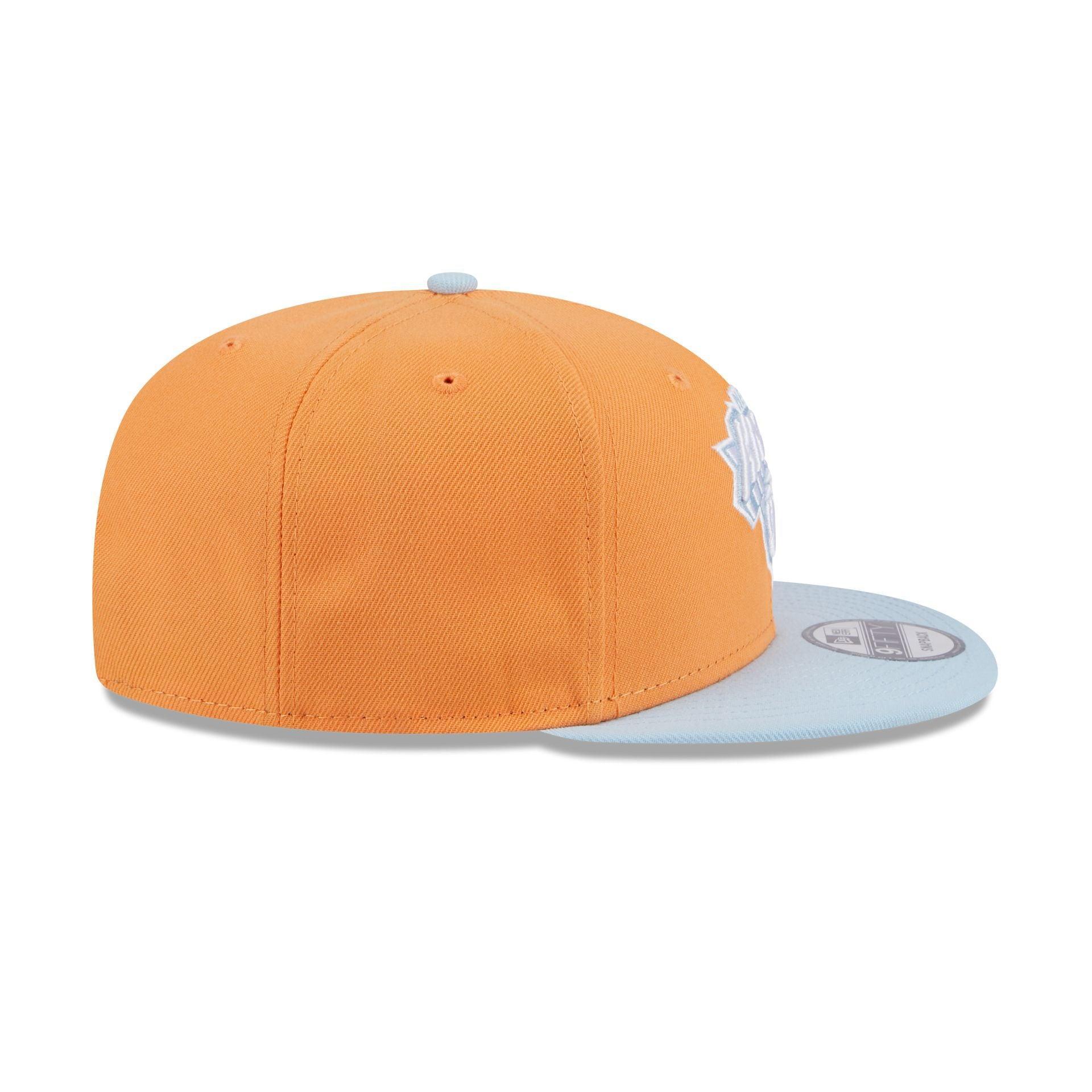 New York Knicks Color Pack Orange Glaze 9FIFTY Snapback Hat Male Product Image