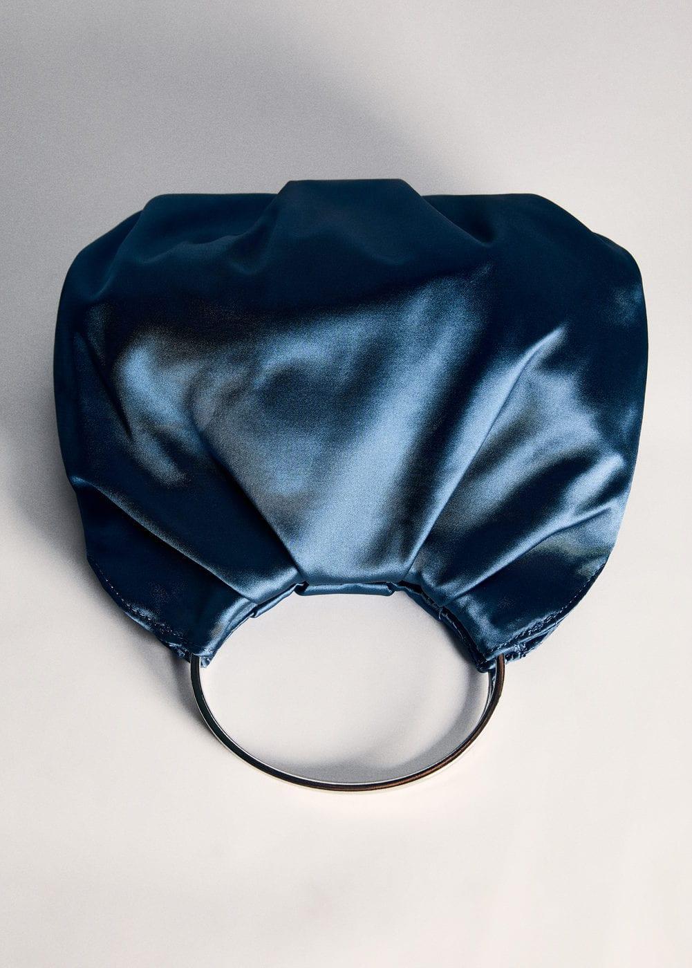 MANGO - Satin metal ring bag - One size - Women Product Image