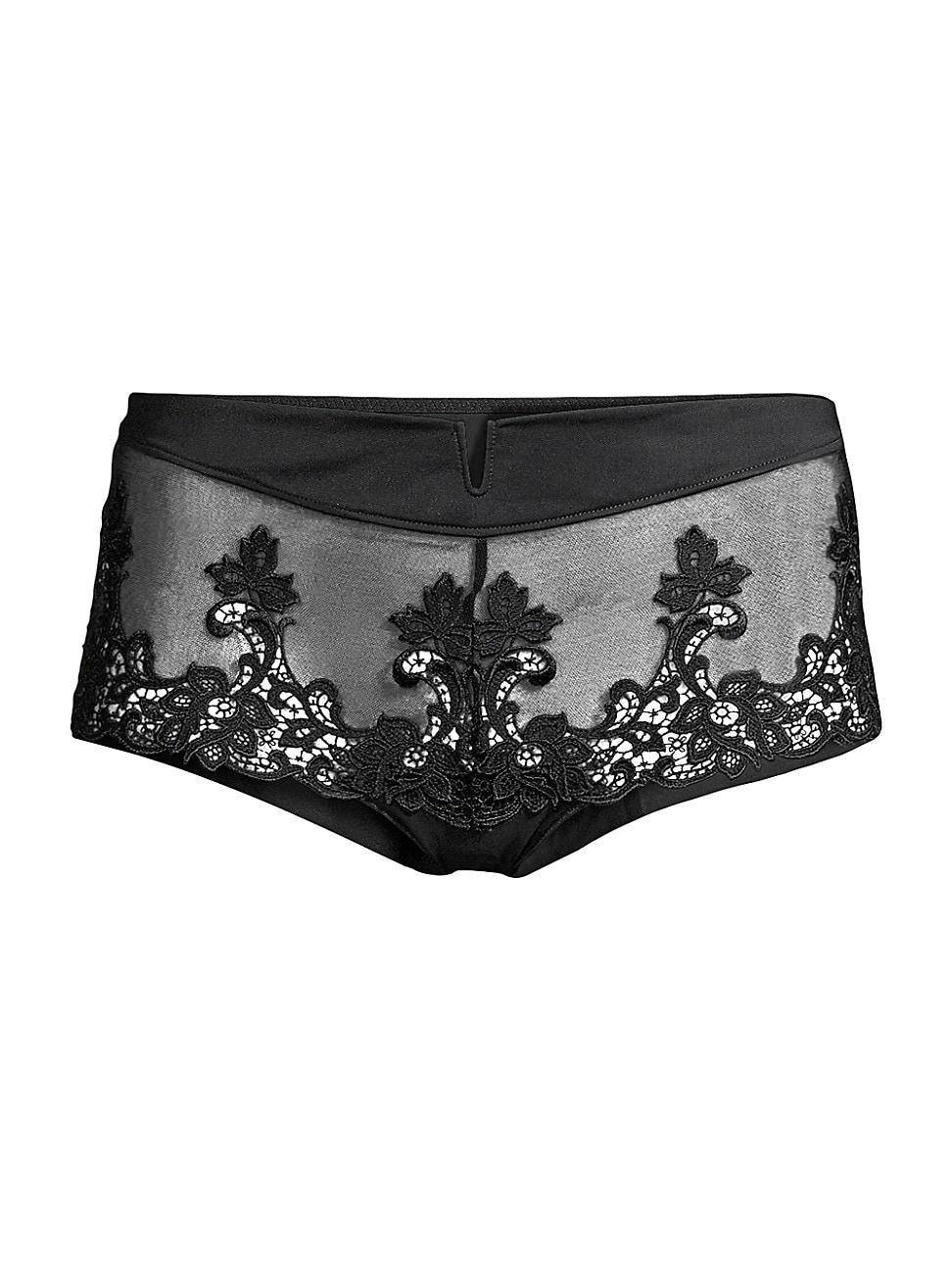 Womens Saga Floral Lace Boyshorts Product Image