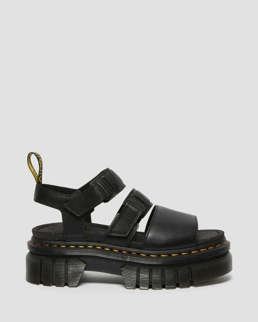 Ricki Nappa Lux Leather 3-Strap Platform Sandals Product Image