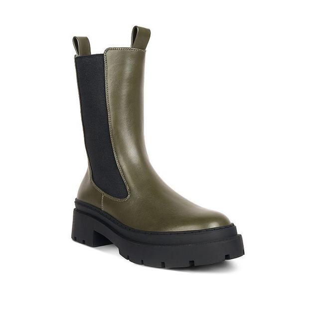 London Rag Jolt Womens Chelsea Boots Green Product Image