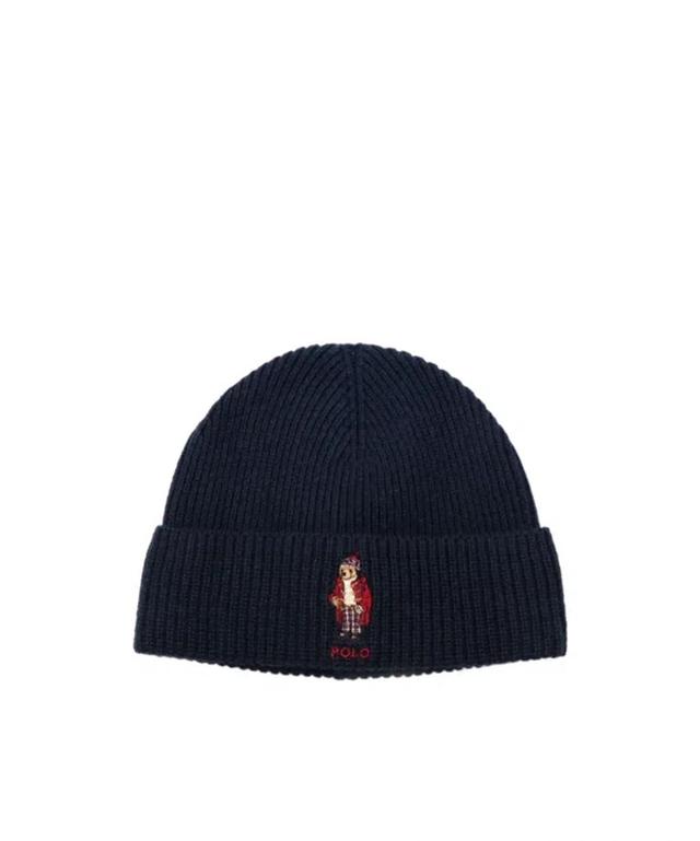 POLO RALPH LAUREN Rib Knitted Hat In Blue Product Image