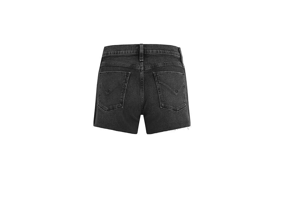 Hudson Jeans Gemma Mid-Rise Shorts in Jet (Jet ) Women's Shorts Product Image