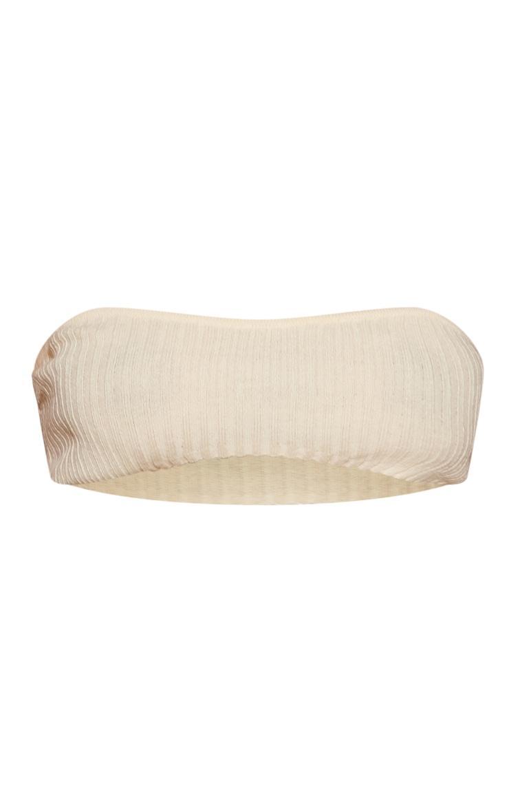 Shape Cream Knit Minimal Bandeau Product Image