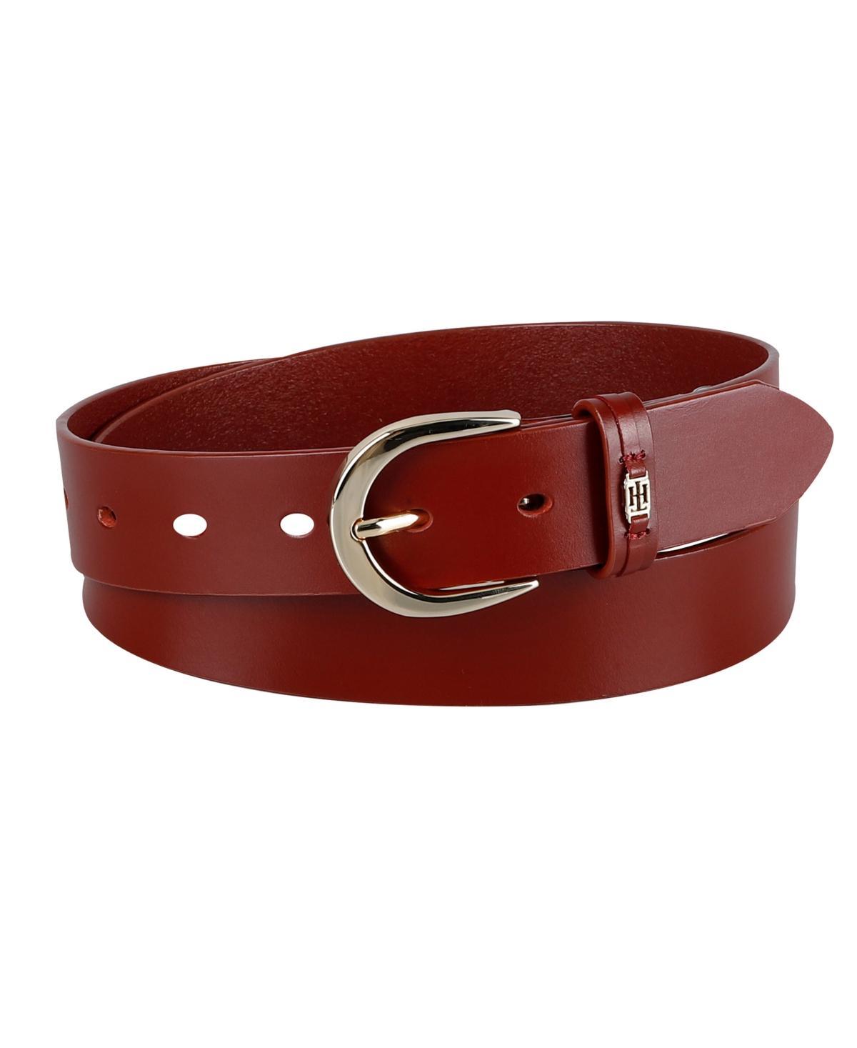 Tommy Hilfiger Womens Signature Leather Jean Belt Product Image