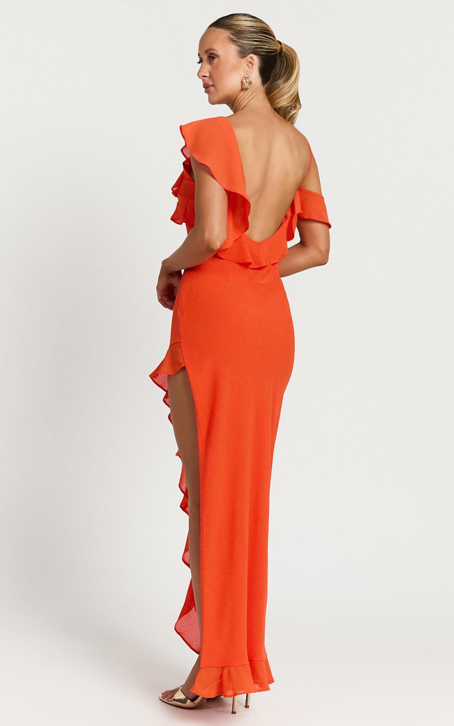 Runaway The Label -  Dalia Maxi Dress in Tangerine Product Image