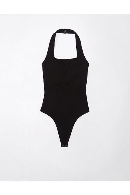 AE Square-Neck Main Squeeze Halter Bodysuit Womens Product Image