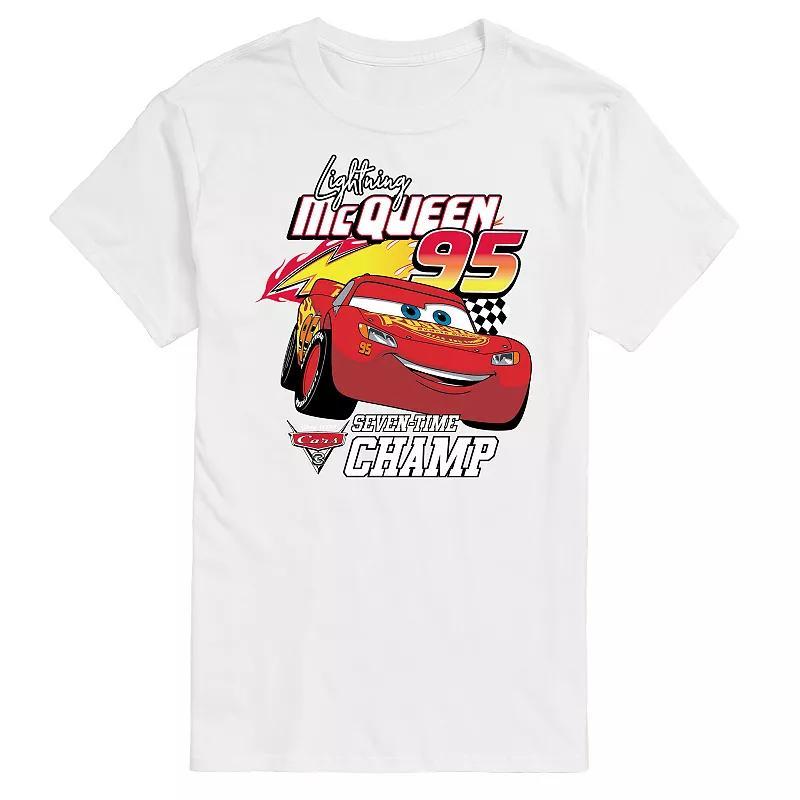 Disney / Pixars Cars Big & Tall Lightning McQueen Graphic Tee, Mens Product Image