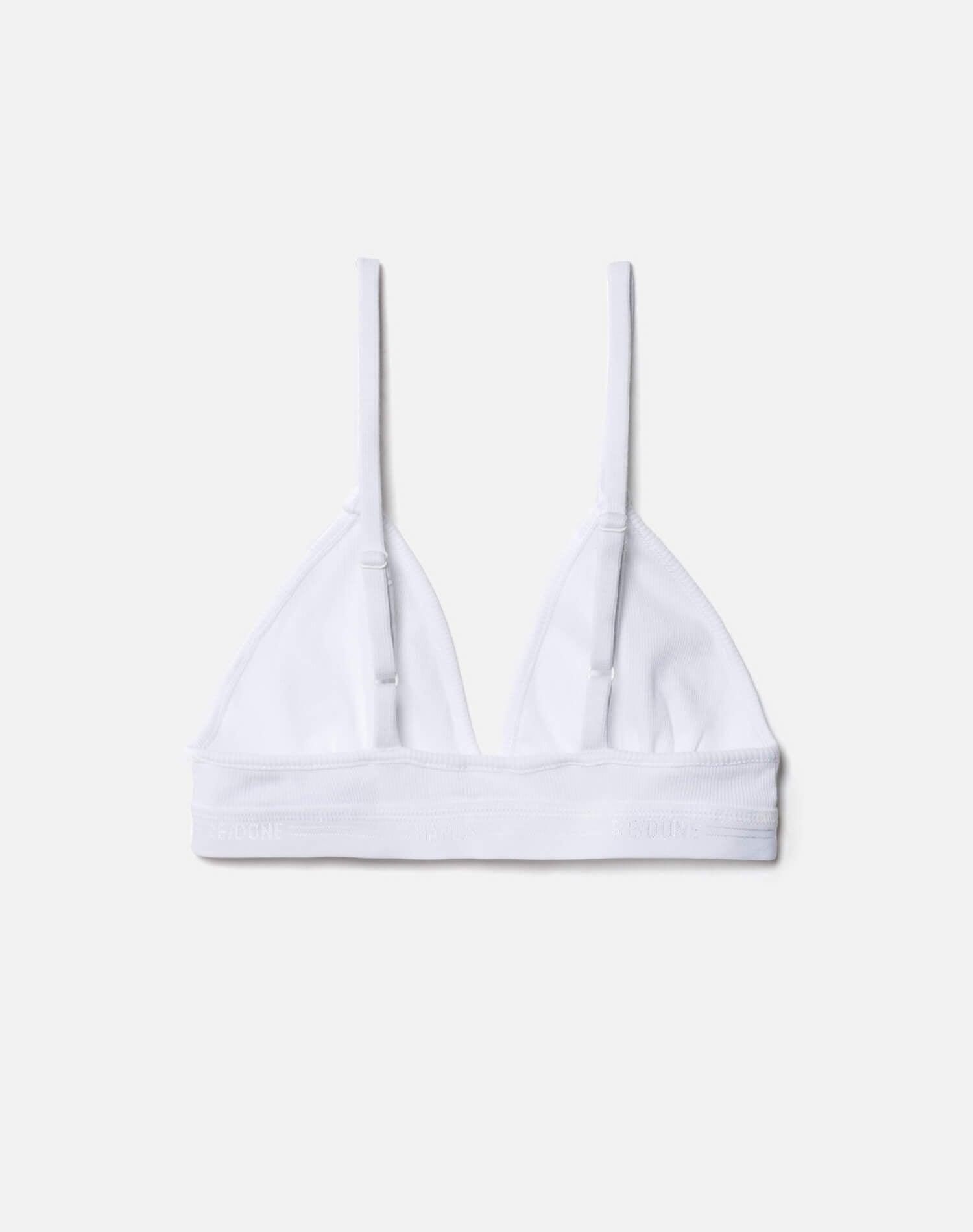 Hanes Ribbed Triangle Bra - Optic White Product Image