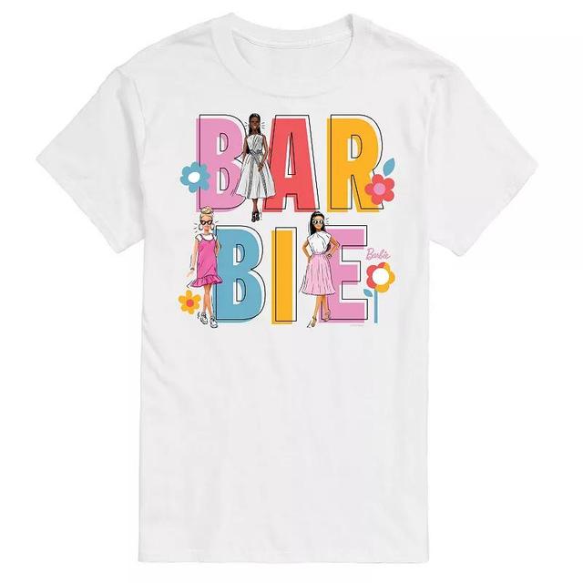 Big & Tall Barbie Spring Graphic Tee, Mens Product Image