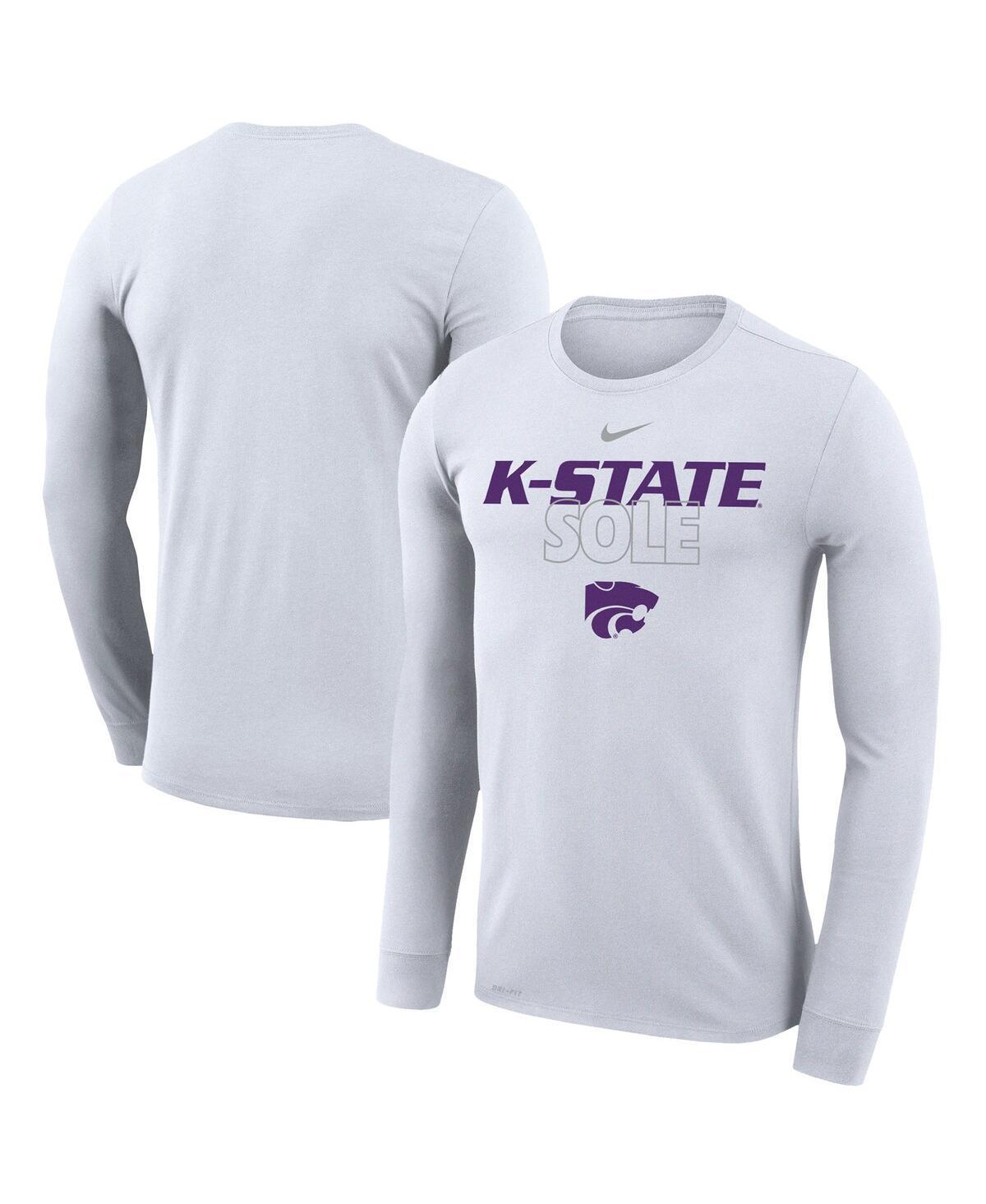 Nike Kansas State Wildcats On Court Bench Long Sleeve T-Shirt, Mens Product Image