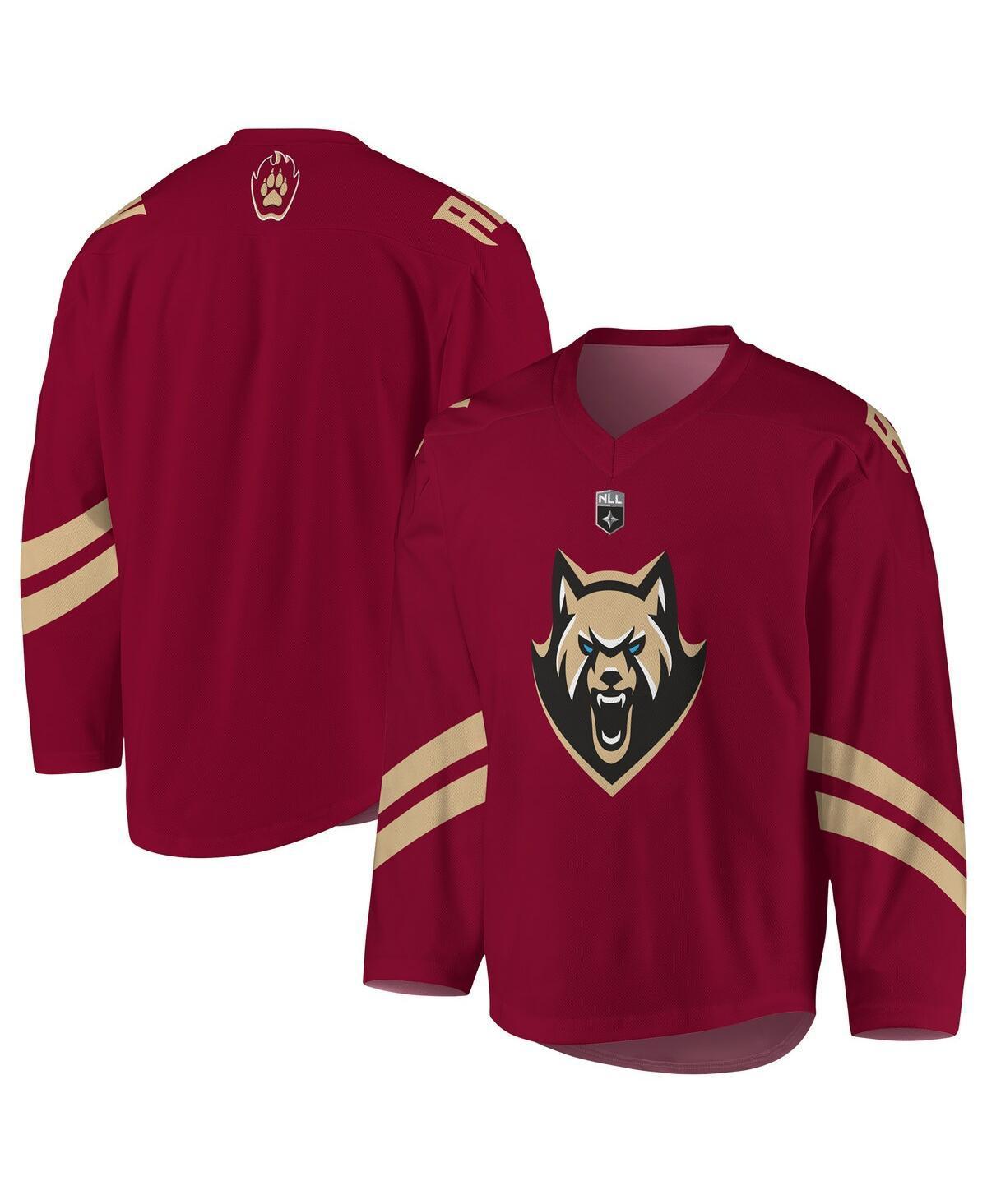 Mens Maroon Albany FireWolves Sublimated Replica Jersey - Maroon Product Image