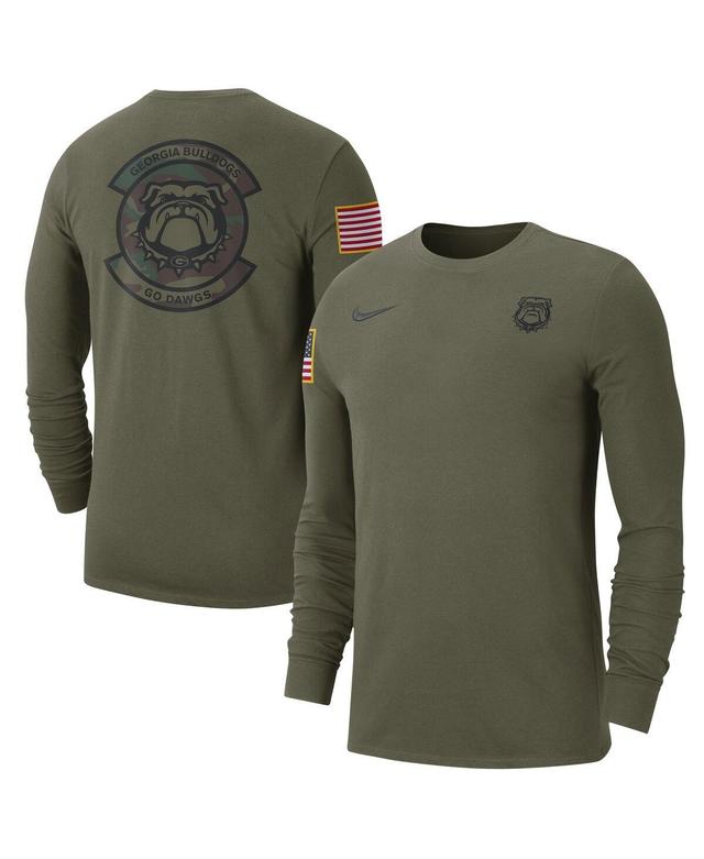 Mens Nike Olive Georgia Bulldogs Military-Inspired Pack Long Sleeve T-shirt Product Image