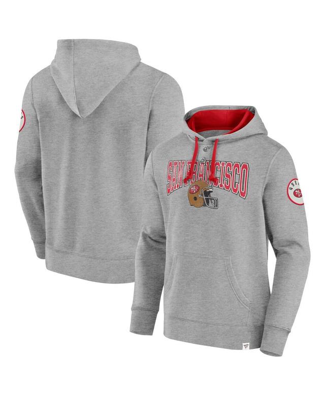 Fanatics Mens Heather Gray San Francisco 49ers Label Maker Pullover Hoodie - Heather Gray Product Image