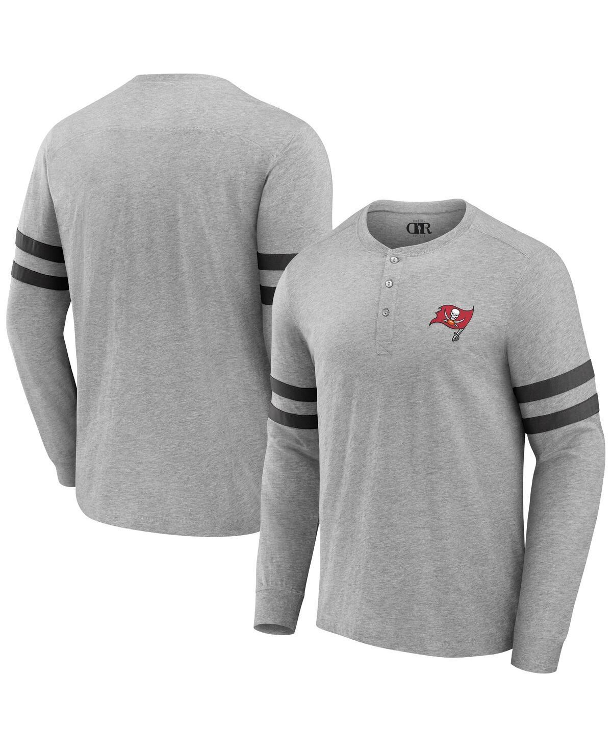 Mens Nfl x Darius Rucker Collection by Fanatics Heather Gray Washington Commanders Henley Long Sleeve T-shirt Product Image