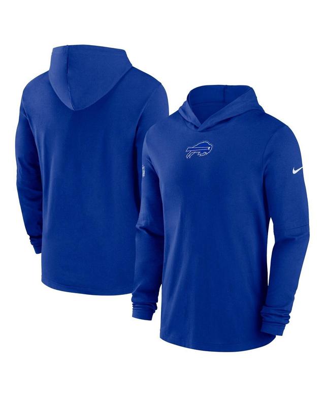 Mens Nike College Seattle Seahawks Sideline Performance Long Sleeve Hoodie T-Shirt Blue Product Image