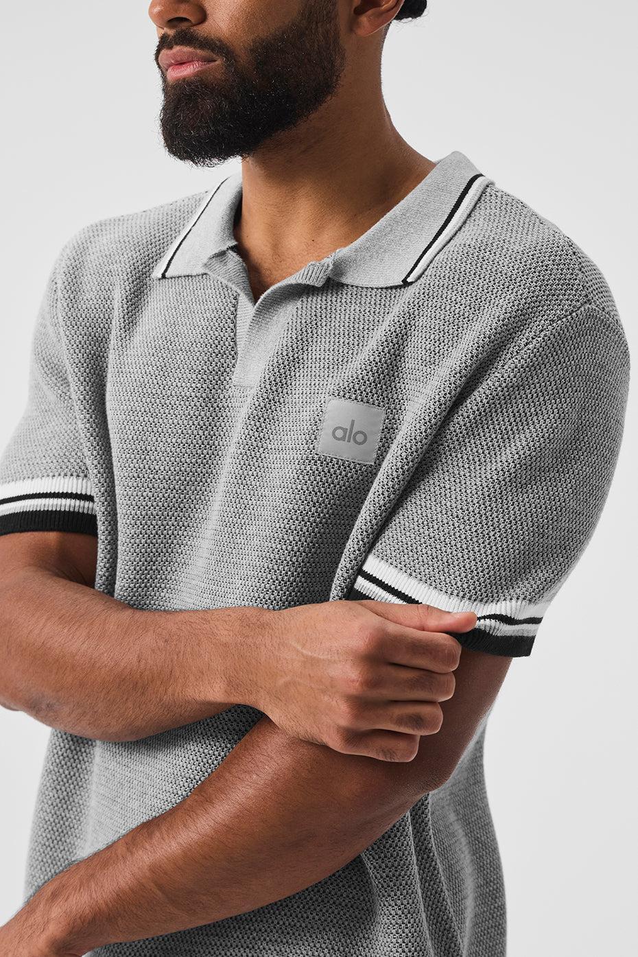 Sports Club Sweater Knit Polo - Athletic Heather Grey Male Product Image