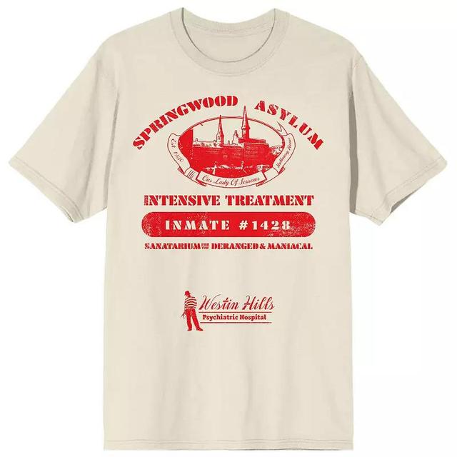 A Nightmare On Elm Street Springwood Asylum Tee - Beige Product Image