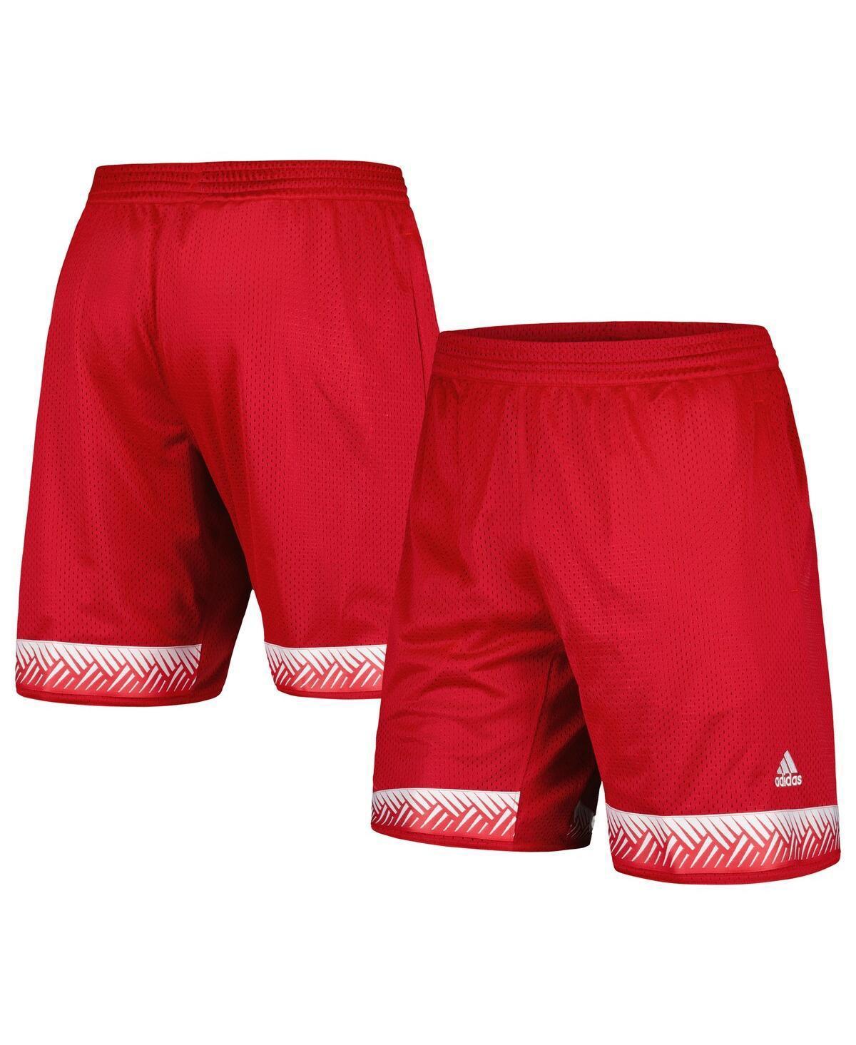 Mens adidas Scarlet Nebraska Huskers Swingman Replica Basketball Shorts Product Image