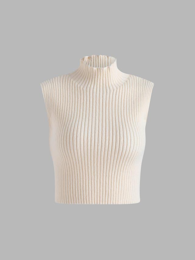 Solid Rib Knit Tank Top Product Image