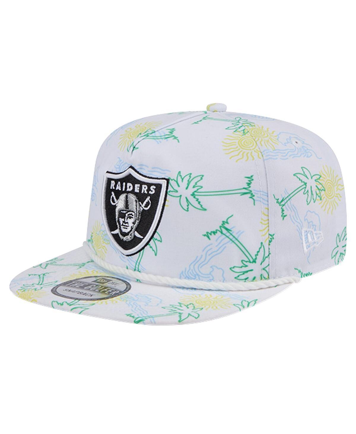 Mens New Era Las Vegas Raiders Vacay Golfer Snapback Hat Product Image