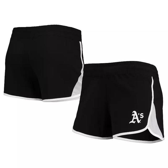 Womens New Era Oakland Athletics Stretch French Terry Shorts Product Image