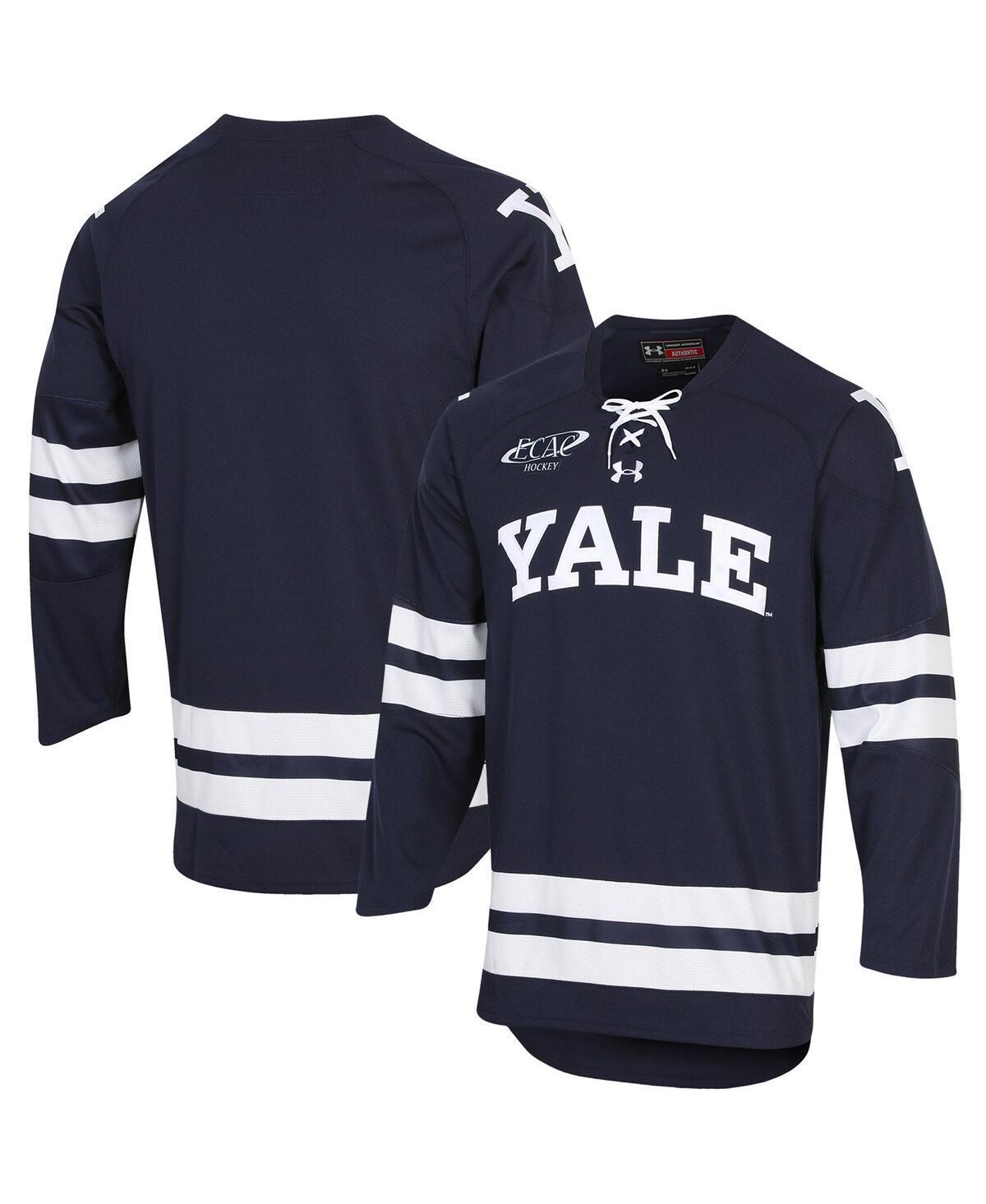 Mens Under Armour Navy Yale Bulldogs Ua Replica Hockey Jersey - Navy Product Image