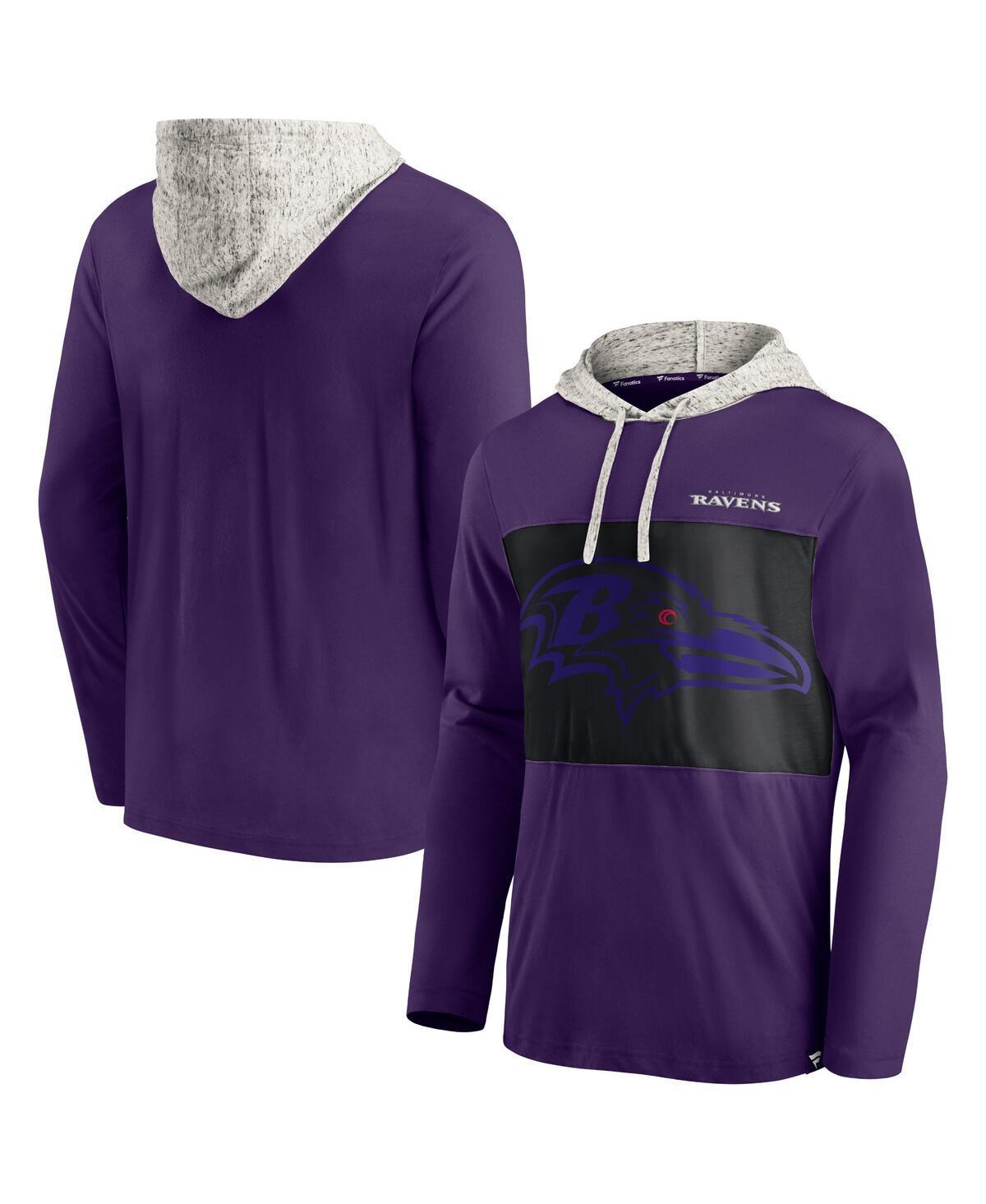 Mens Fanatics Purple Baltimore Ravens Long Sleeve Hoodie T-shirt Product Image