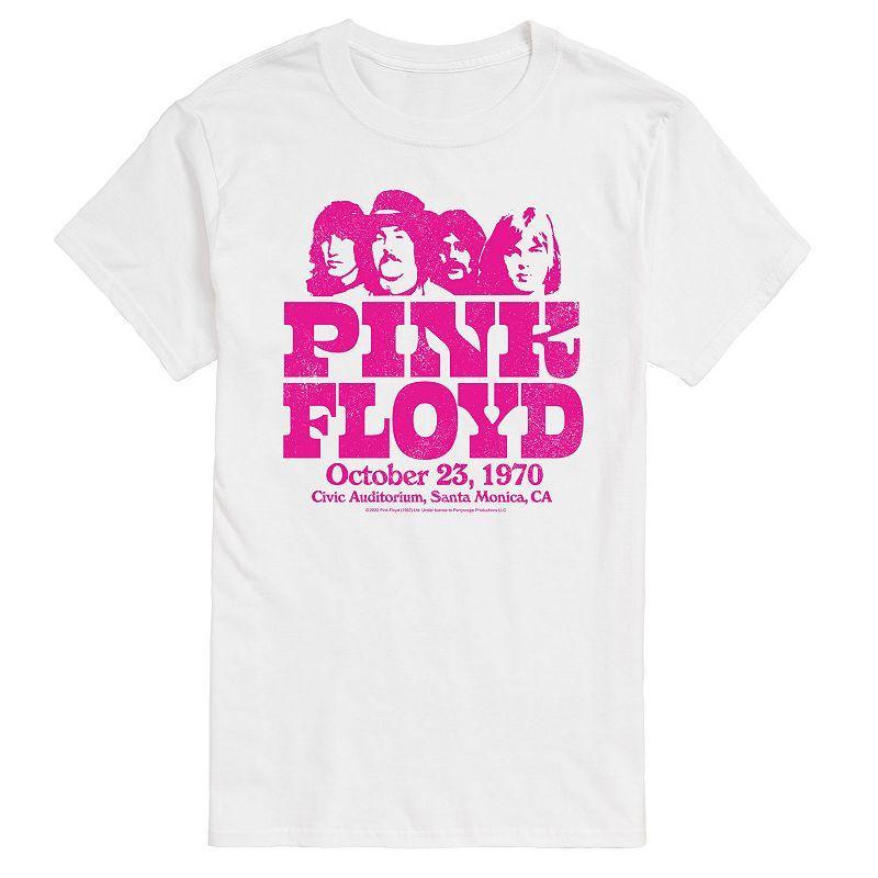 Big & Tall Pink Floyd 1970 Tee, Mens White Product Image