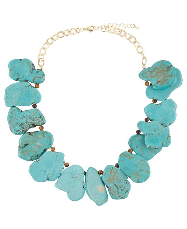 Barse Womens Boulder Genuine Stone Statement Necklace Product Image