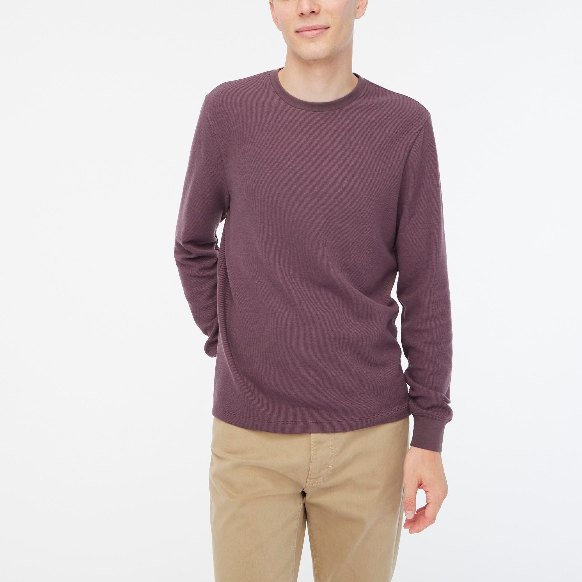 Long-sleeve soft textured tee Product Image