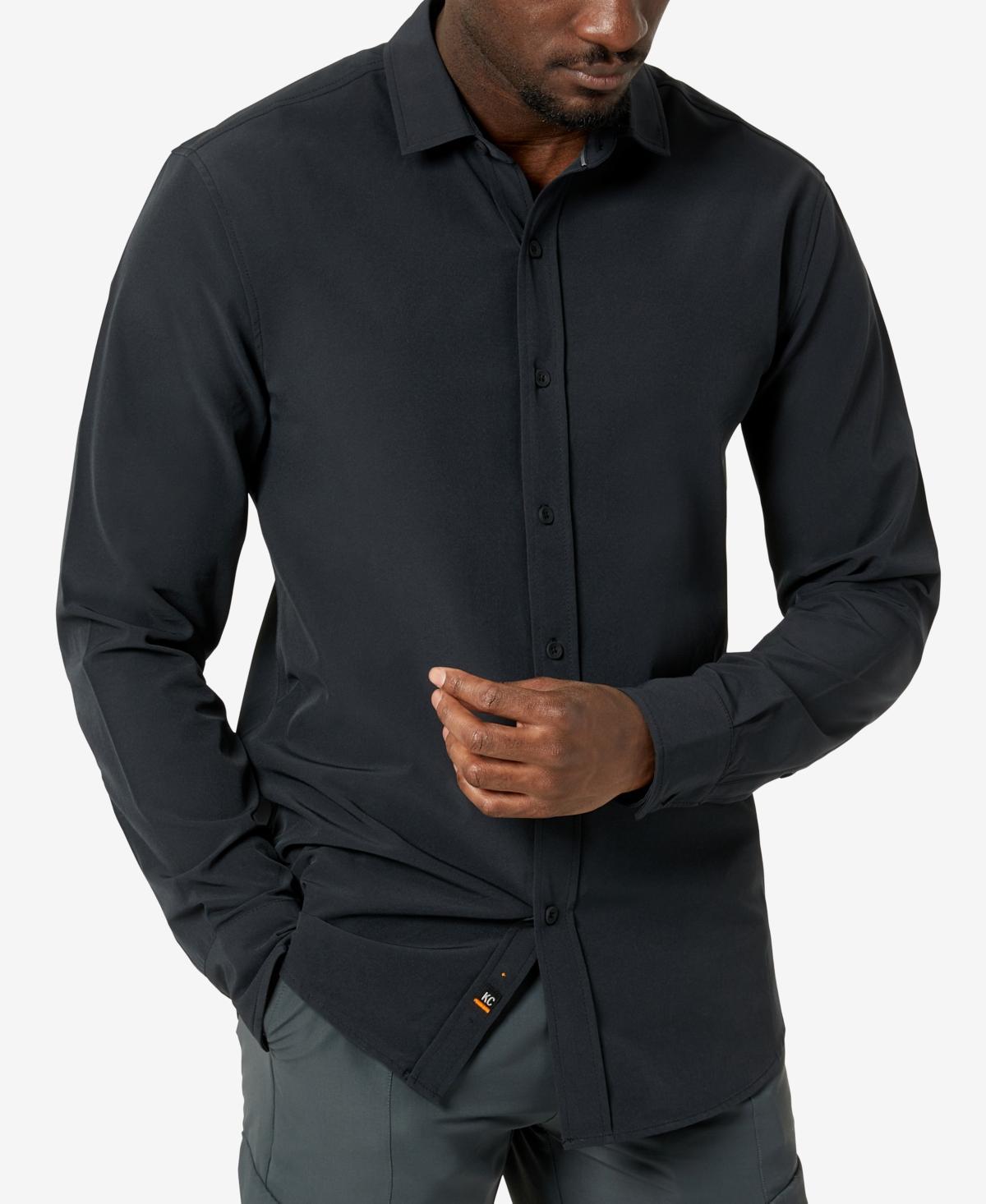 Kenneth Cole Mens Solid Slim Fit Performance Shirt Product Image