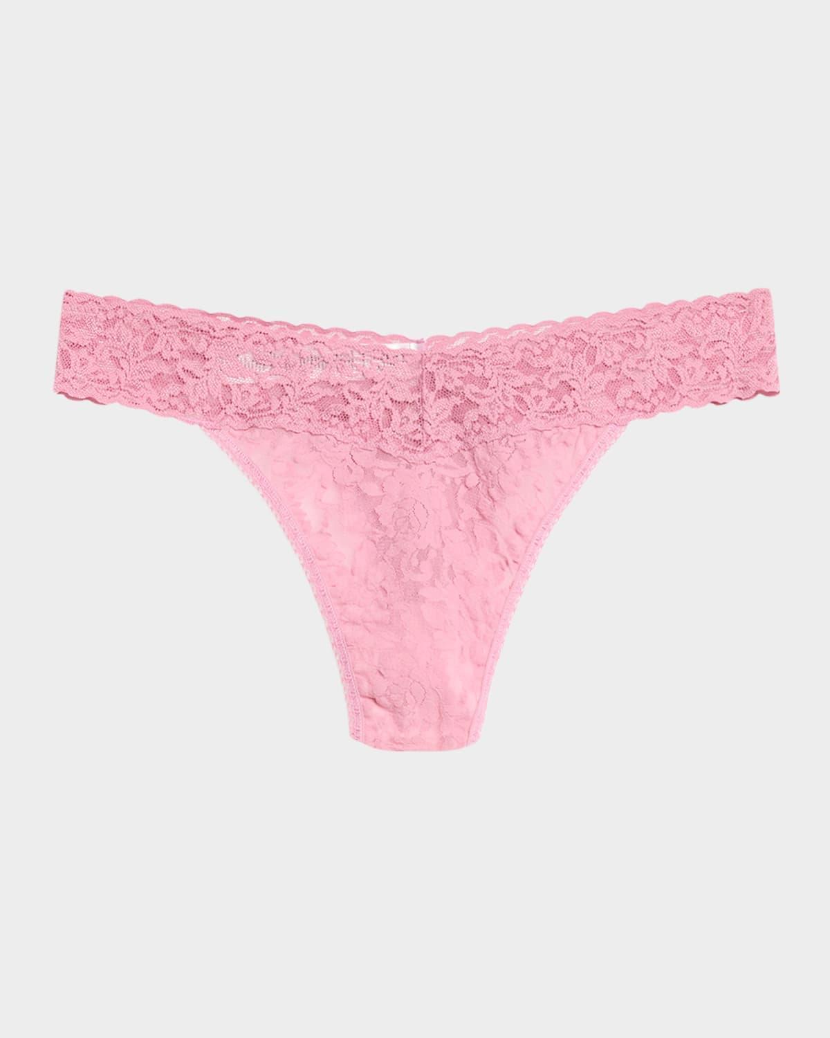 Stretch Lace Traditional-Rise Thong Product Image