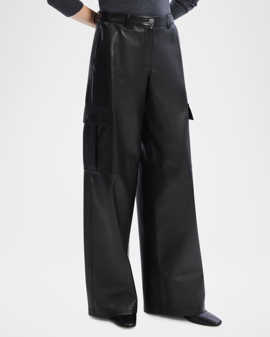 Relaxed Nappa Leather Cargo Pants Product Image