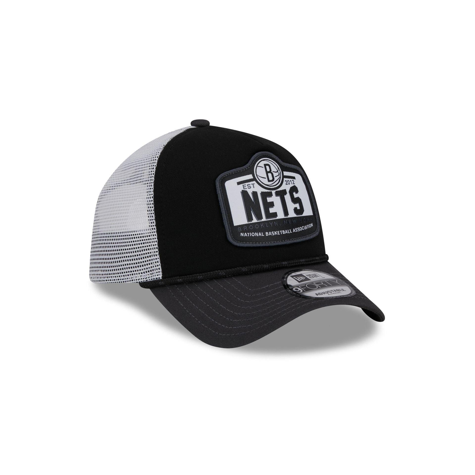 Brooklyn Nets 2024 Rally Drive 9FORTY A-Frame Trucker Hat Male Product Image