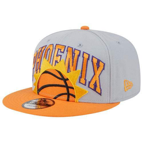 Mens New Era Gray Phoenix Suns Tip-Off Two-Tone 9FIFTY Snapback Hat - Gray Product Image