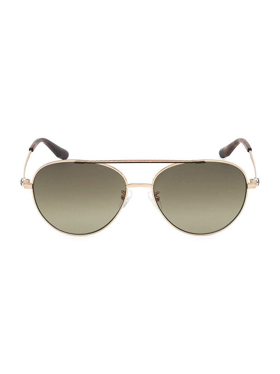 Mens 60MM Pilot Sunglasses Product Image